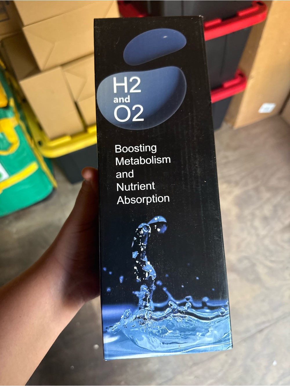 H2 and O2 Boosting Metabolism & Nutrient Absorption - Blue/Black Box